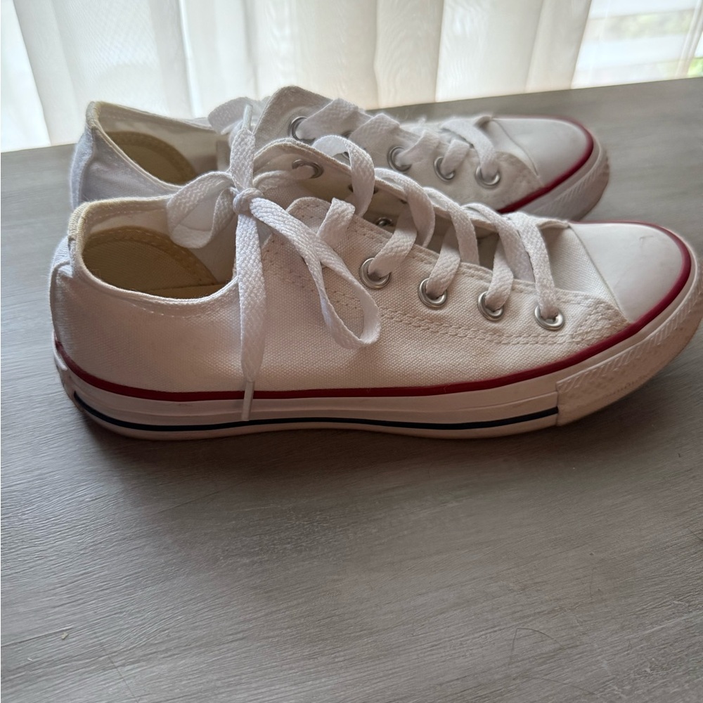 Converse Red and White Chuck Taylor Sneakers